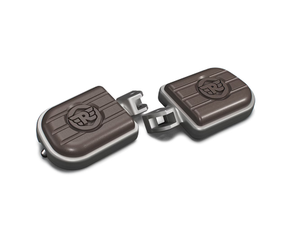 Royal Enfield Brown & Silver Deluxe Footpegs KXA00181