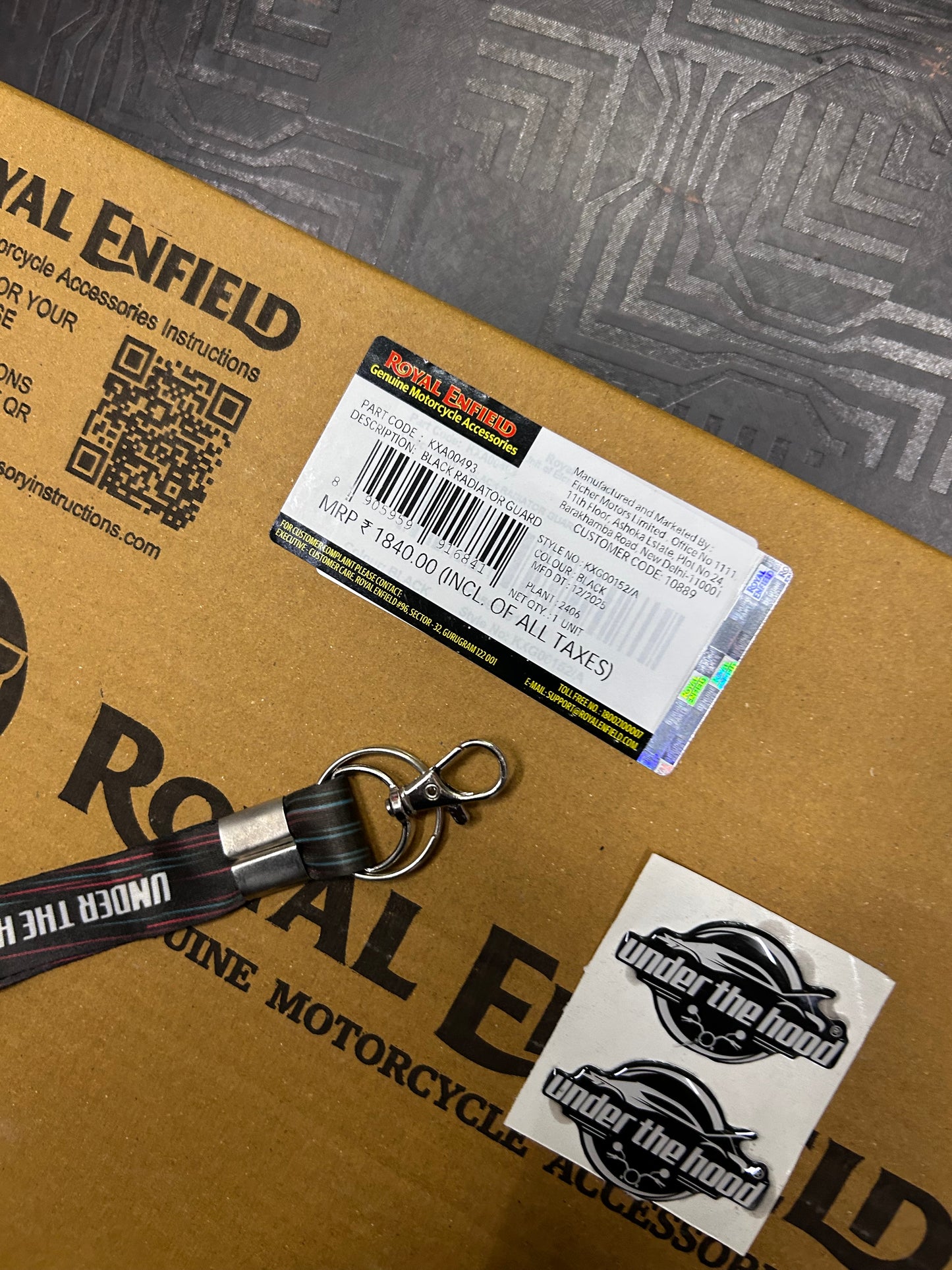 KXA00493 Black Radiator Guard for Himalayan 450 & Guerrilla 450