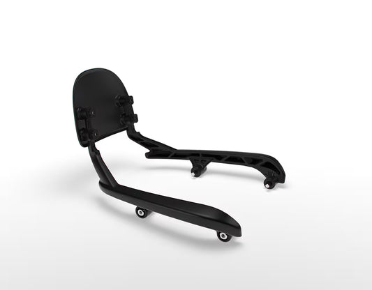 REA KXA00625 Black Passenger Backrest Mounts on Meteor 350 frame