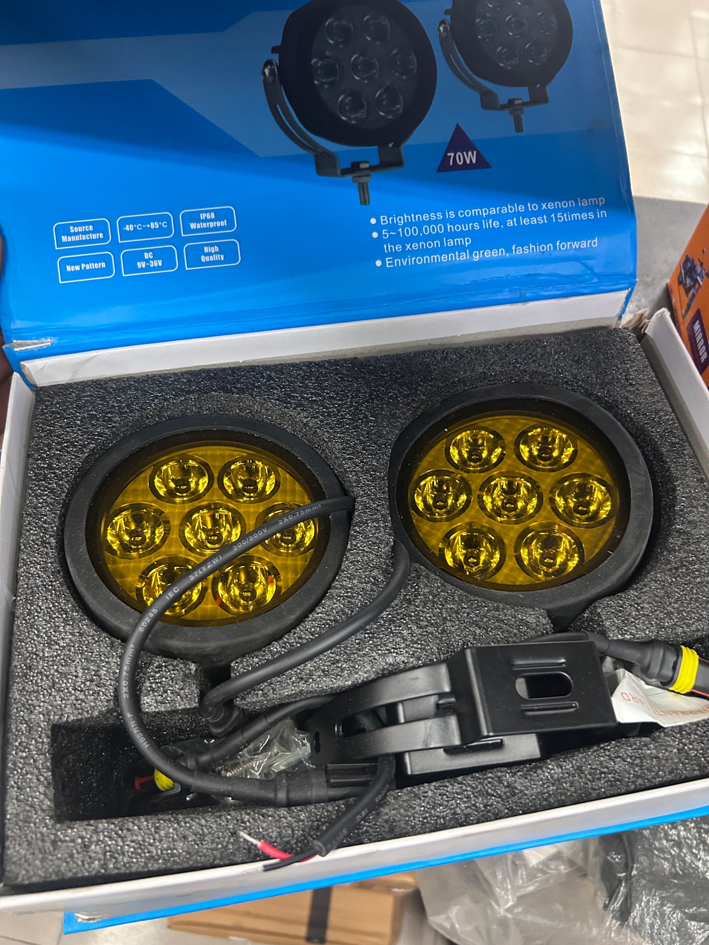 LIU HJG Mini Drive fog light back side cooling fins heatsink