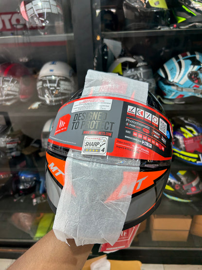 MT Thunder 3 Pro Enigma Fluorescent Graphic Helmet Aerodynamic DRS