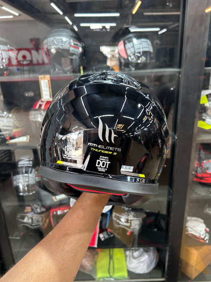MT Thunder 3 Pro Full Face Helmet Gloss Black – Pinlock Ready Visor