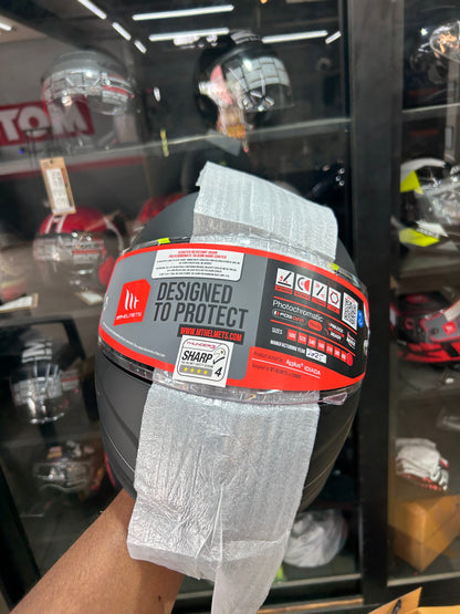 MT Thunder 3 Pro Helmet Solid Matt Black – Sizes XS to XL Available