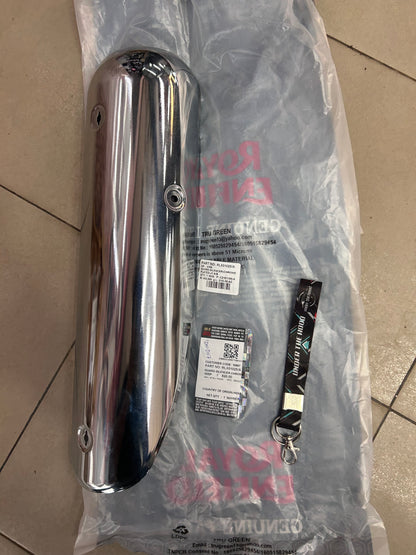 Royal Enfield RLX01025/A chrome silencer guard – Classic 350 Reborn