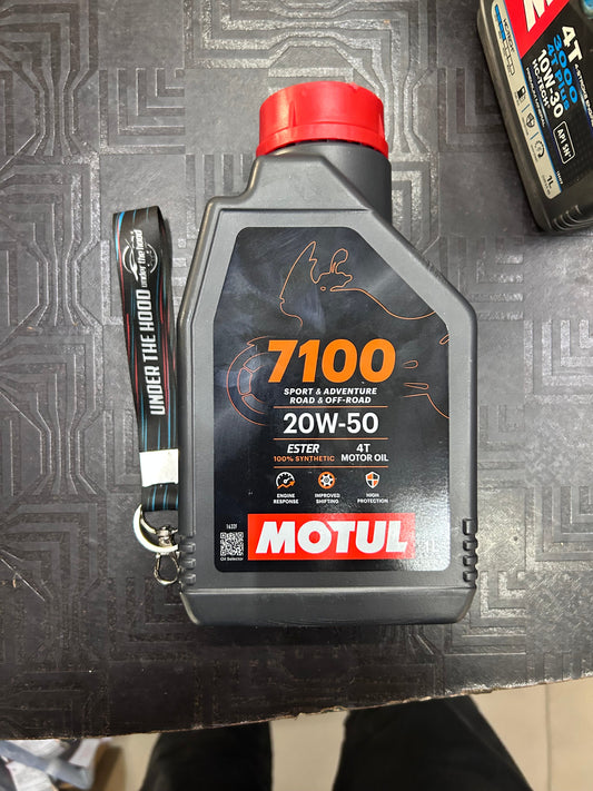 Motul 7100 4T 20W-50 100% Synthetic Ester Motorcycle Engine Oil (JASO MA2, API SP) – 1L / 1.5L