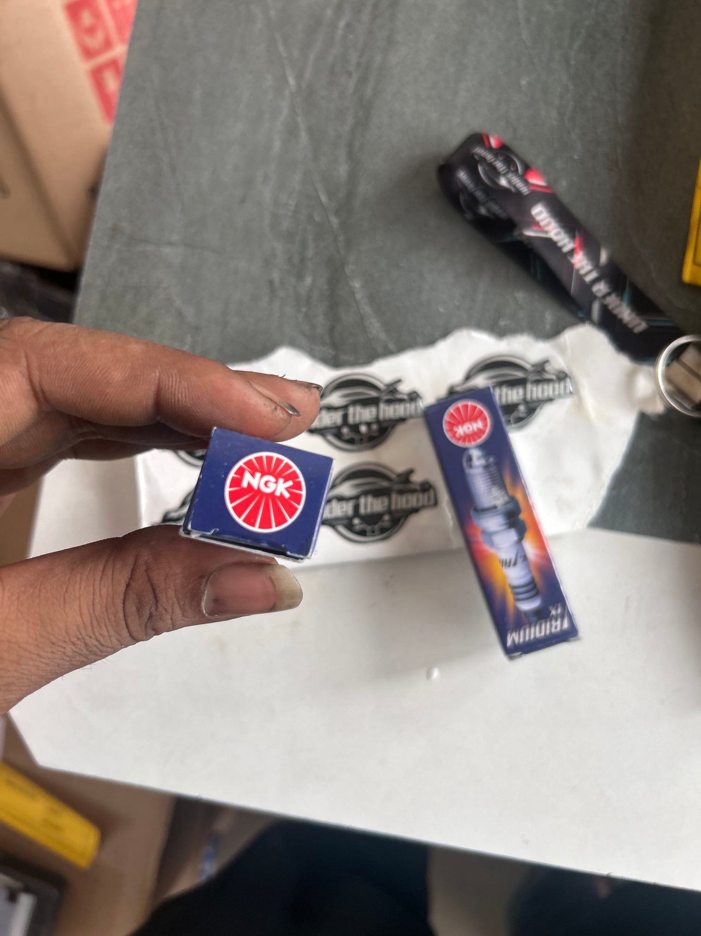 NGK CR7EIX Iridium spark plug set for Interceptor 650