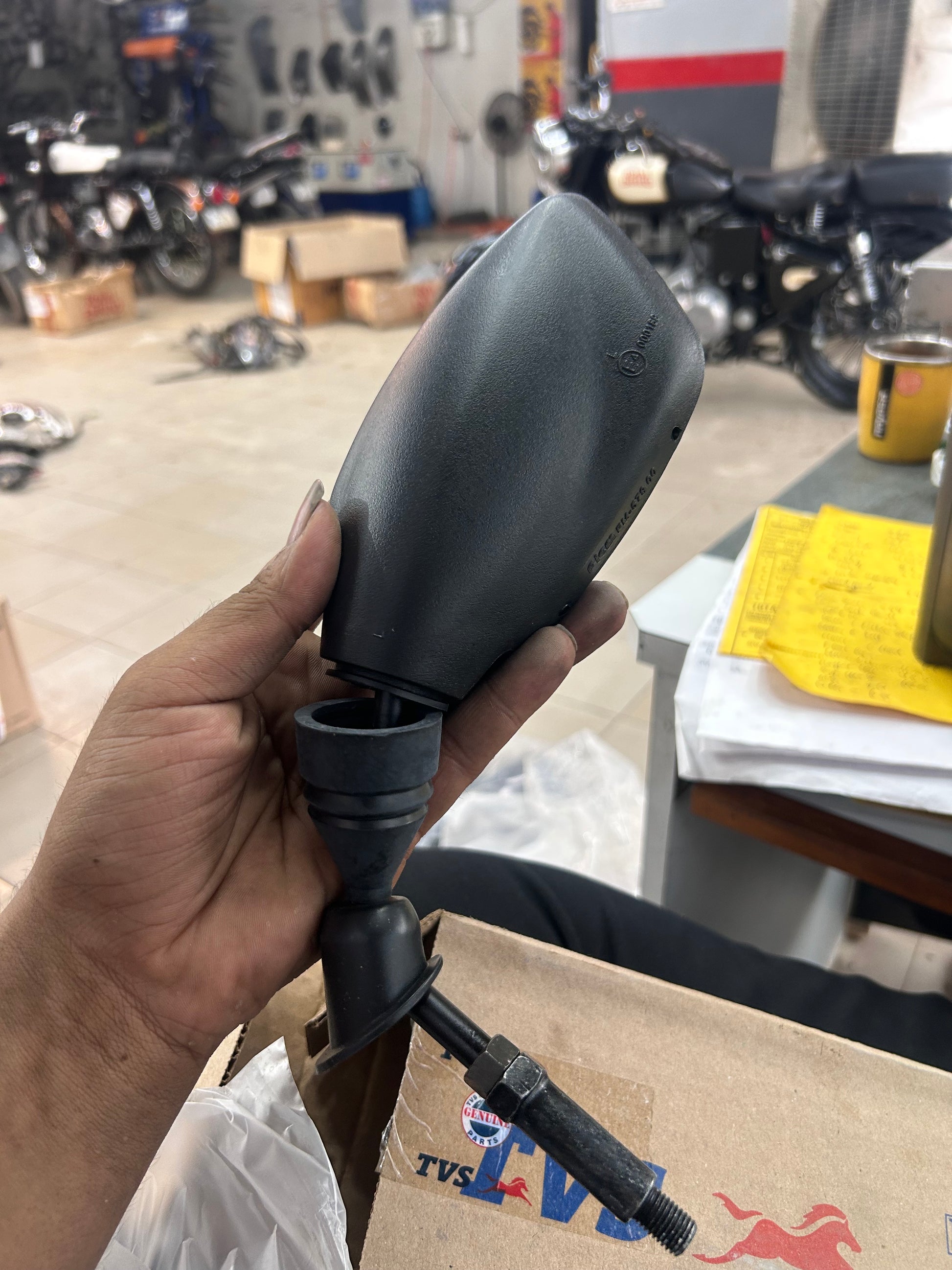 TVS KL220480 left mirror assembly for Ntorq 125 OEM