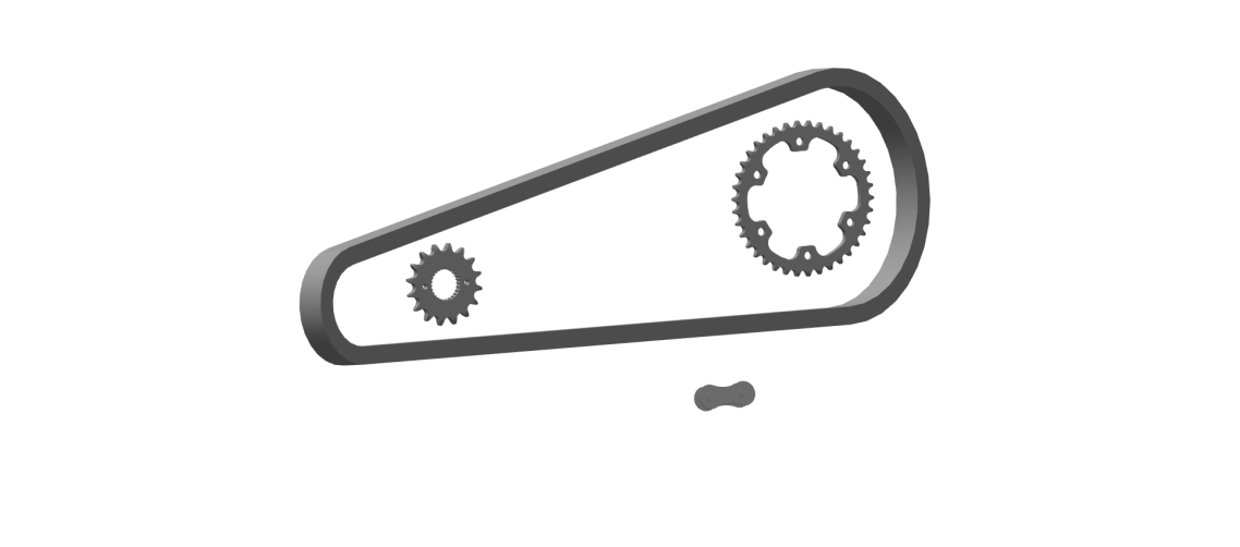 Royal Enfield 888278 genuine chain and sprocket kit for Continental GT 535