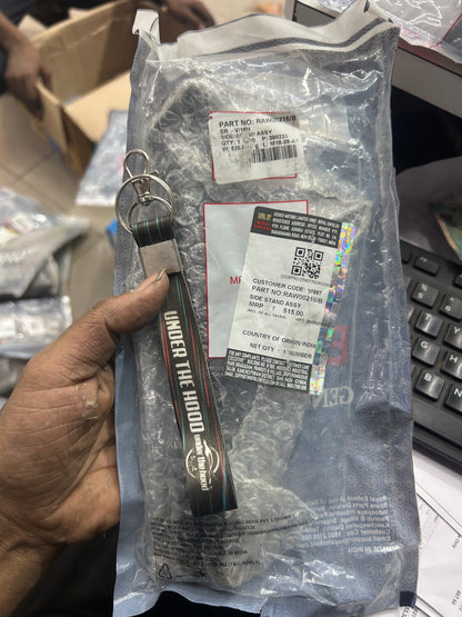 Royal Enfield RAW00216/B side stand assembly black for Hunter 350 BS6