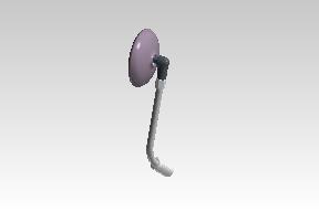 Royal Enfield RAL00612/B left rear view mirror for Interceptor Bear 650