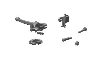 Royal Enfield RAL00279/C genuine clutch lever and holder assembly LH for Himalayan 411