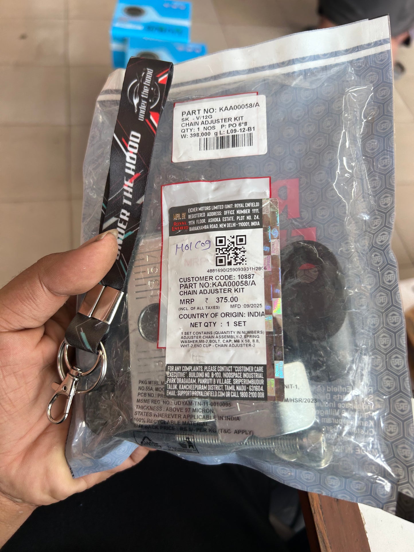 super meteor 650 chain adjuster