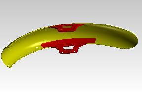 Royal Enfield 560544 front mudguard chrome for Electra 350 UCE disc