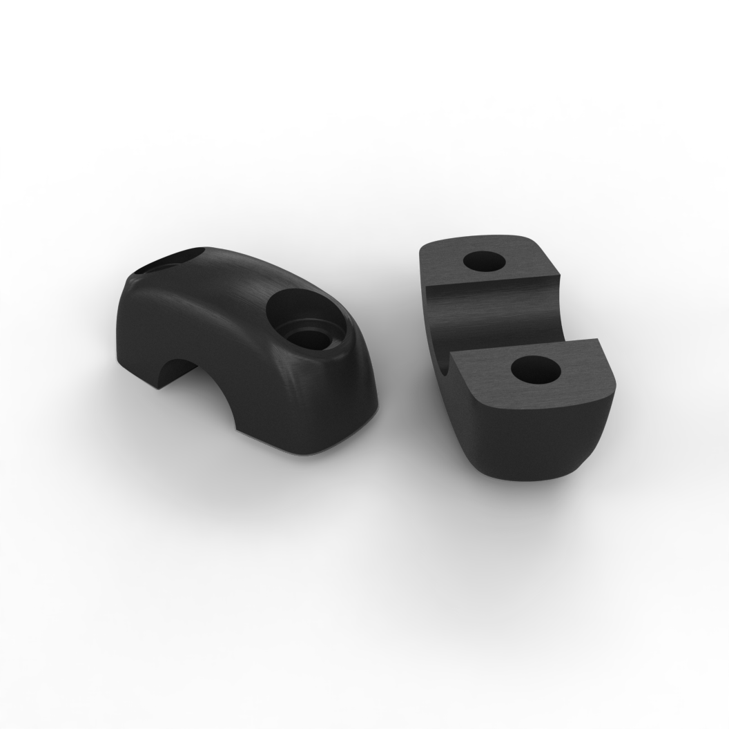 Royal Enfield 1030016/D handlebar clamp pair for Interceptor 650 OEM