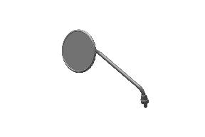 Royal Enfield RAL00750 left hand rear view mirror black for Classic 350 Reborn