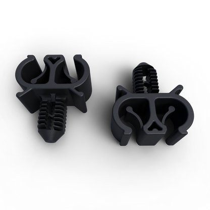 1100696/A Royal Enfield double cable clip (brake hose + ABS wire)
