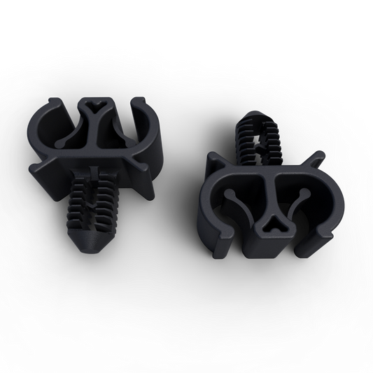 1100696/A Royal Enfield double cable clip (brake hose + ABS wire)