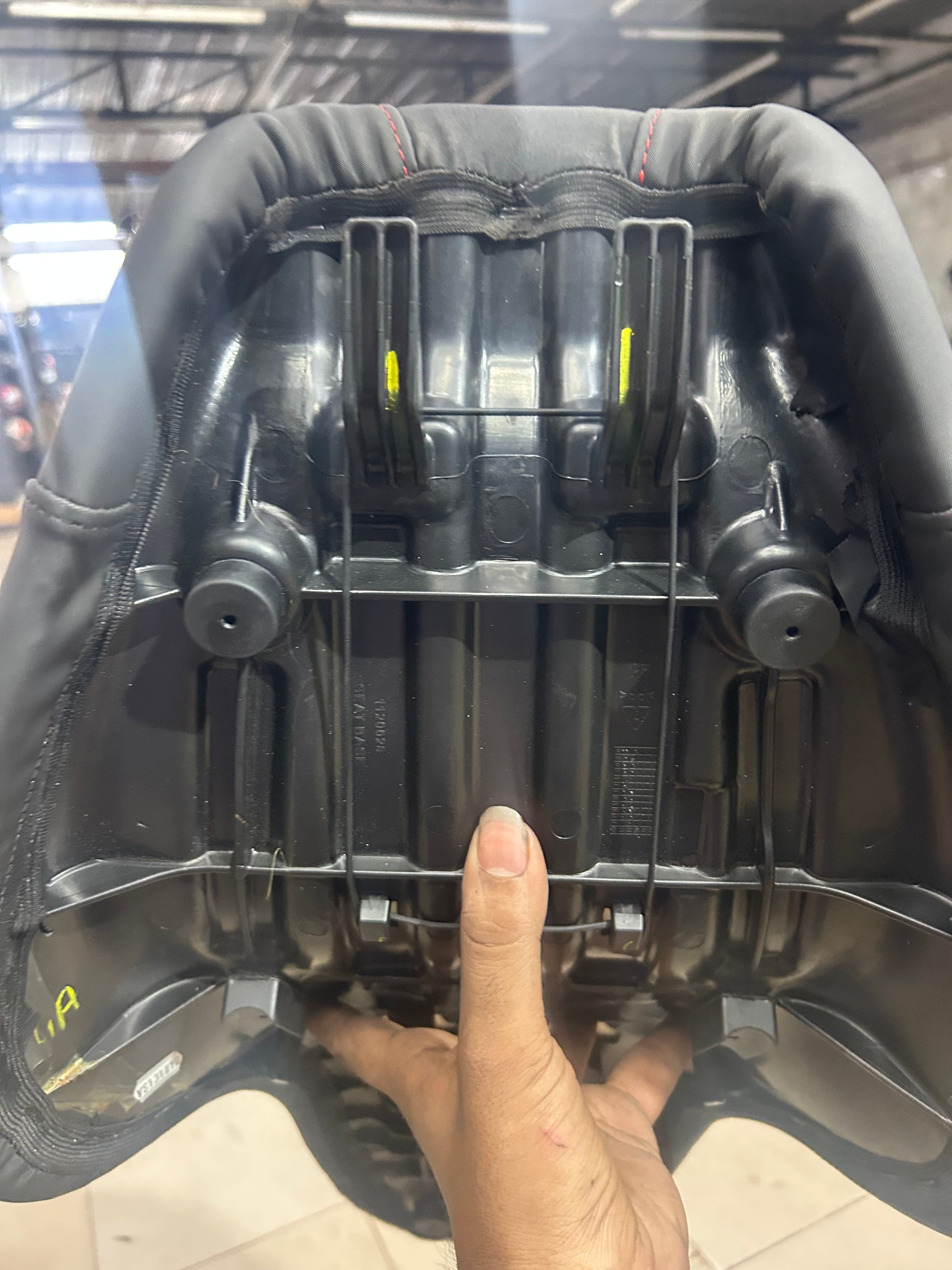 OE Thunderbird X Seat with Red Stitching - Official Part Diagram