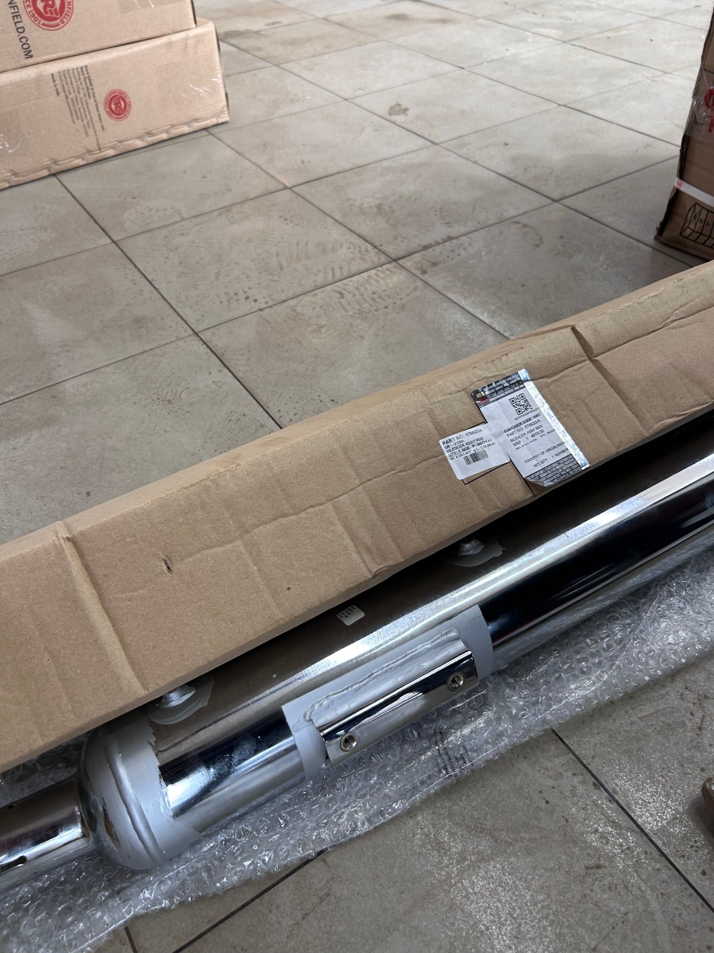 Stock Bullet 350 exhaust – OEM muffler 576623/A 