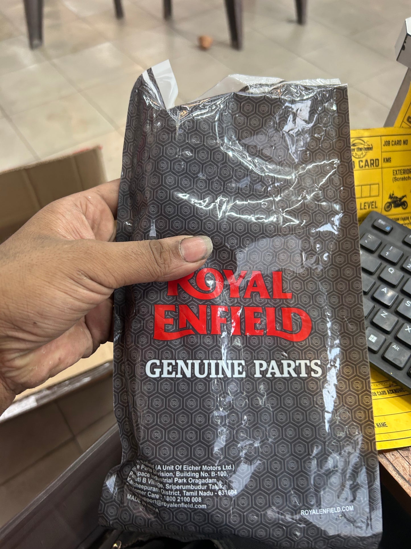 royal enfield 350 500 side stand black original packing