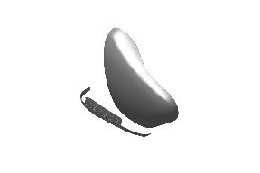 Royal Enfield RAV00710/A - Outer Cover LH with Sticker - Supernova Silver (Meteor 350)