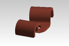 Royal Enfield ABS Brake Hose Frame Clamp RAB00181/C