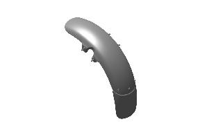 Royal Enfield RAG00389/A Front Mudguard Painted Black – OEM for Hunter 350 Dapper, Rebel, Factory, Retro

