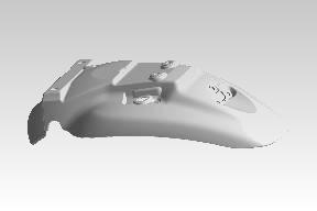 Royal Enfield RAQ00681/A Rear Mudguard Painted Black – Hunter 350 (All Variants)