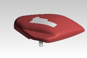 Royal Enfield RAV01269/B - Side Panel, Painted, RH (Right Hand) - Interstellar Green for Super Meteor 650