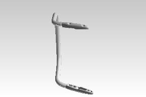 Royal Enfield RAU00401/B grab rail glossy black for Classic 350 reborn bs6