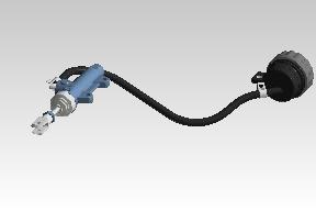 Royal Enfield 587400/D OEM rear master cylinder assembly for Himalayan & Scram 411