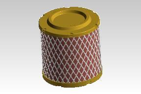 Air Filter For Royal Enfield Reborn Meteor Hunter 350 (Air Cleaner Element) 1570250/D - FILTER ELEMENT