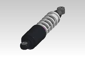 1100181/G – Rear Shock Absorber, Black (Gas/Coil Type) for Royal Enfield Classic 350 Reborn / New Classic 350 (J-Series, BS6) – Genuine OEM