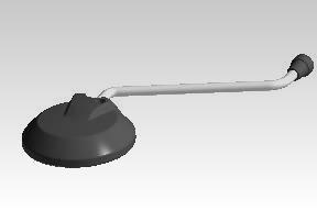 Royal Enfield RAL00532/B left-hand rear view mirror assembly for Himalayan & Scram 411cc OEM