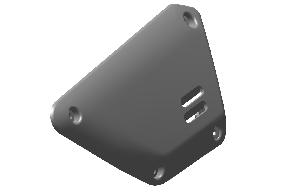Royal Enfield RAV01743/A - Side Panel RH with Decal - WHITE WITH RED for Scram 440 - OEM