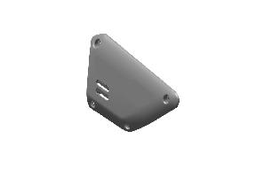 Royal Enfield RAV01747/A - Side Panel LH with Decal - SILVER WITH CYAN for Scram 440 - OEM