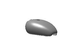 Fuel Tank With Sticker Bullet ES Magic Black GP BVI for Electra 350 UCE ES – Genuine Royal Enfield 843111