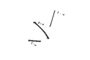 Royal Enfield 888320 front mudguard stay kit black stainless steel