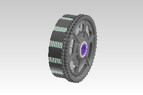 Complete 7-plate clutch drum assembly – Royal Enfield UCE 500 models