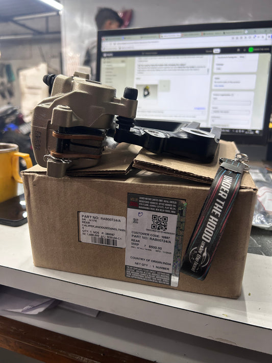 Royal Enfield RAB00724/A rear brake caliper assembly for Interceptor 650