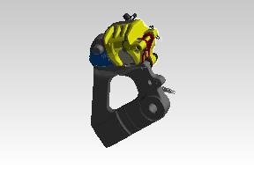 Royal Enfield RAB00724/A rear brake caliper assembly for Interceptor 650