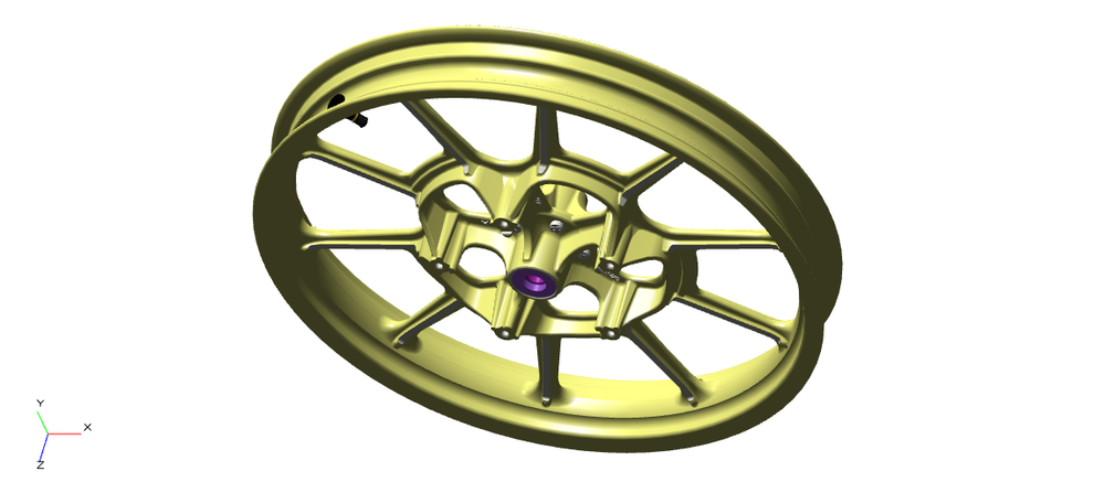 RAJ00174/D Meteor 350 Front Alloy Rim Black/Machining (OEM) – UNDER THE ...