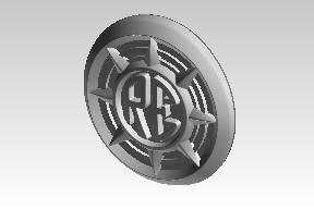 Royal Enfield RAK01842/B 3D tank badge chrome LH for Goan Classic 350 BS6