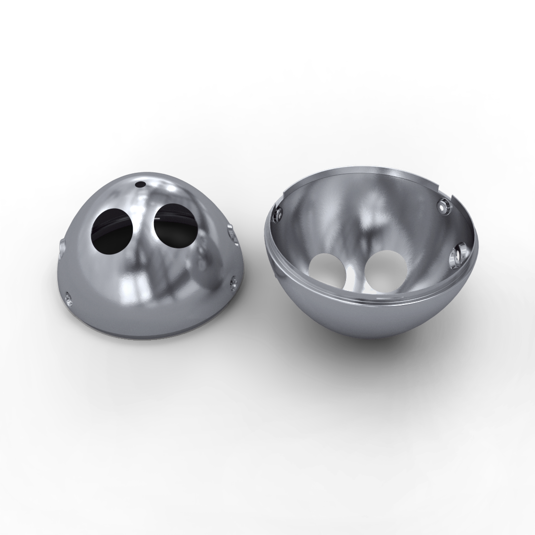 Royal Enfield RAN00064/B silver headlamp bowl OEM Interceptor 650