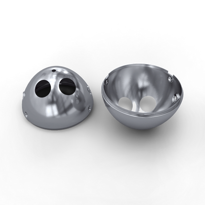 Royal Enfield RAN00064/B silver headlamp bowl OEM Interceptor 650