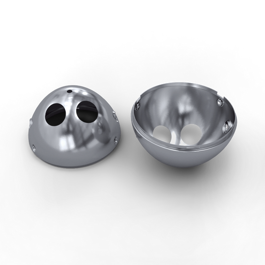 Royal Enfield RAN00064/B silver headlamp bowl OEM Interceptor 650