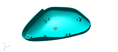 RAV00429/B outer cover LH with sticker glossy black for Royal Enfield Meteor 350