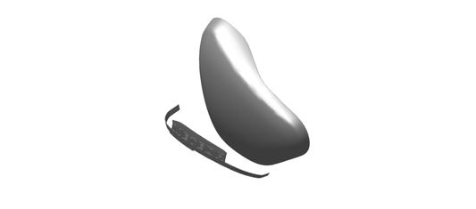 Royal Enfield RAV00710/A - Outer Cover LH with Sticker - Supernova Silver (Meteor 350)