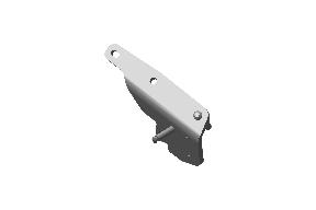Royal Enfield RAW00158/A side stand mounting complete black for Bullet 350