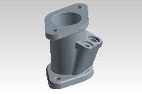 Genuine Royal Enfield intake manifold 571080/K (supersedes 571080/G) for Classic 500 EFI & Bullet 500 EFI. Fix air leaks, high idle, hesitation.